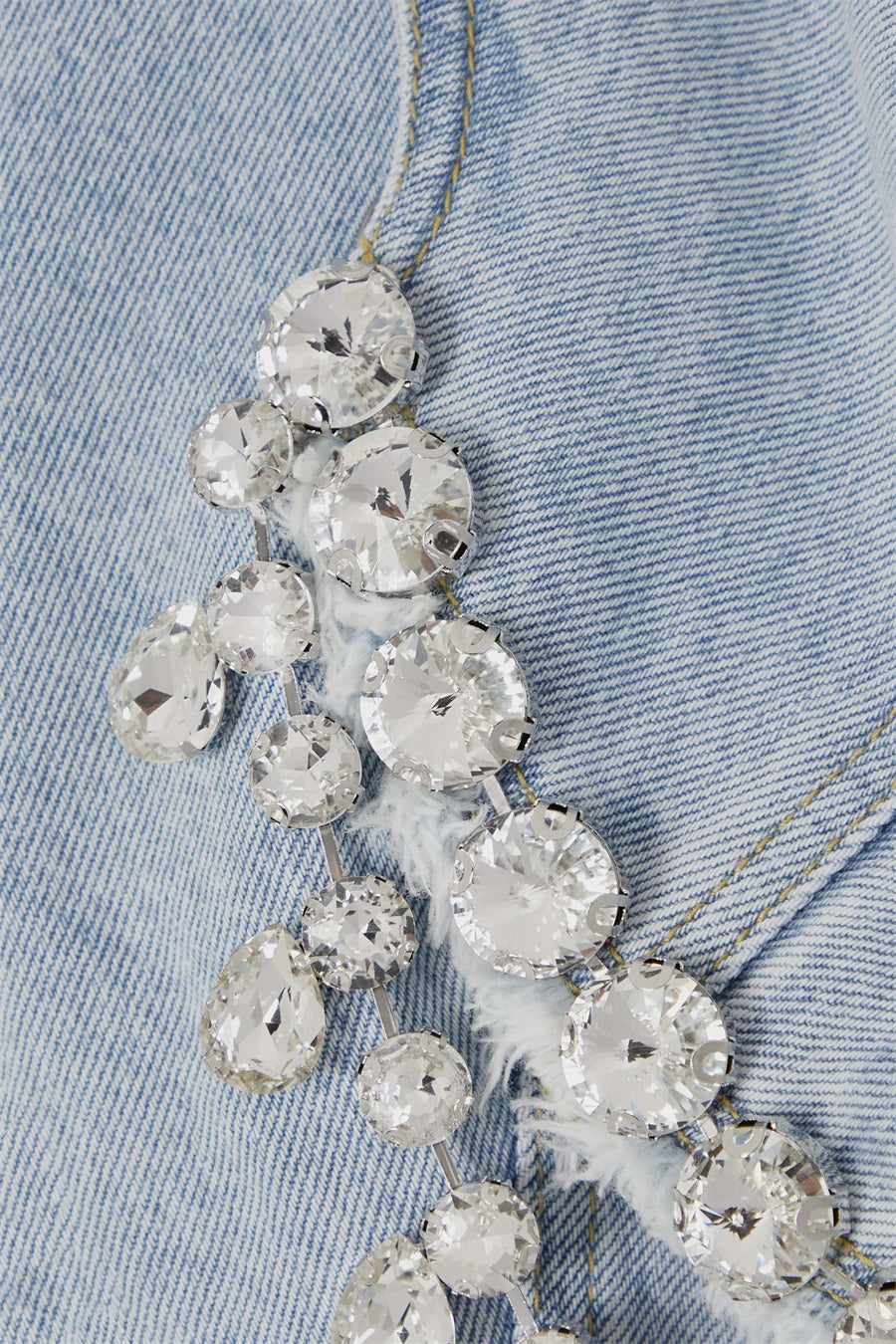 Tiana Taşlı Denim Blazer