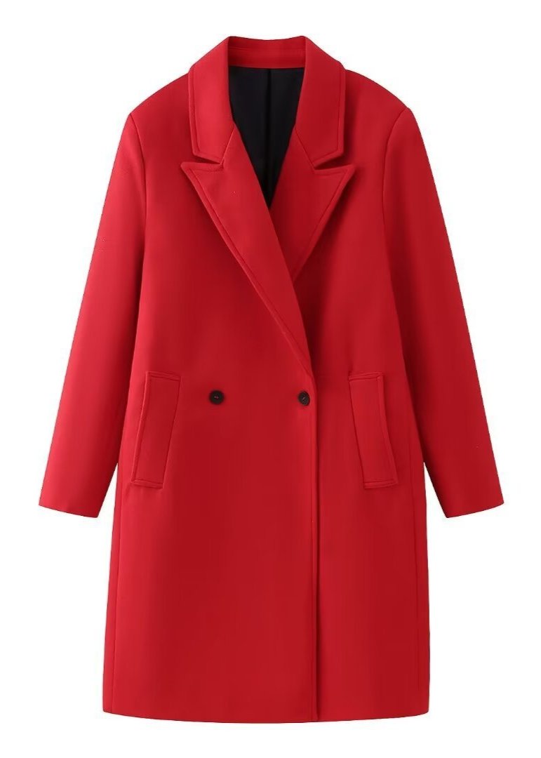 Scarlet Elegance Kruvaze Pardesü