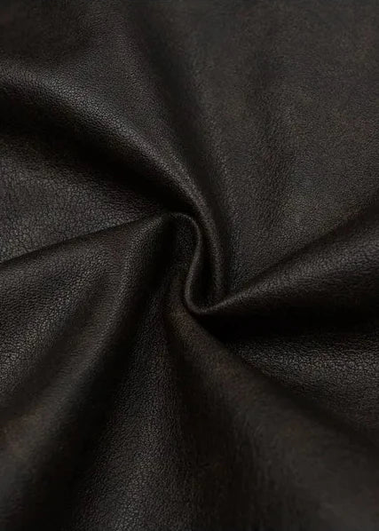 Dik Yakalı Vintage Gevşek Pu Deri Ceket
