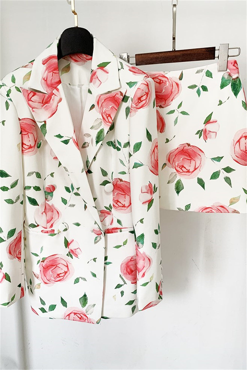 Azaria Çiçek Baskılı Blazer Takım