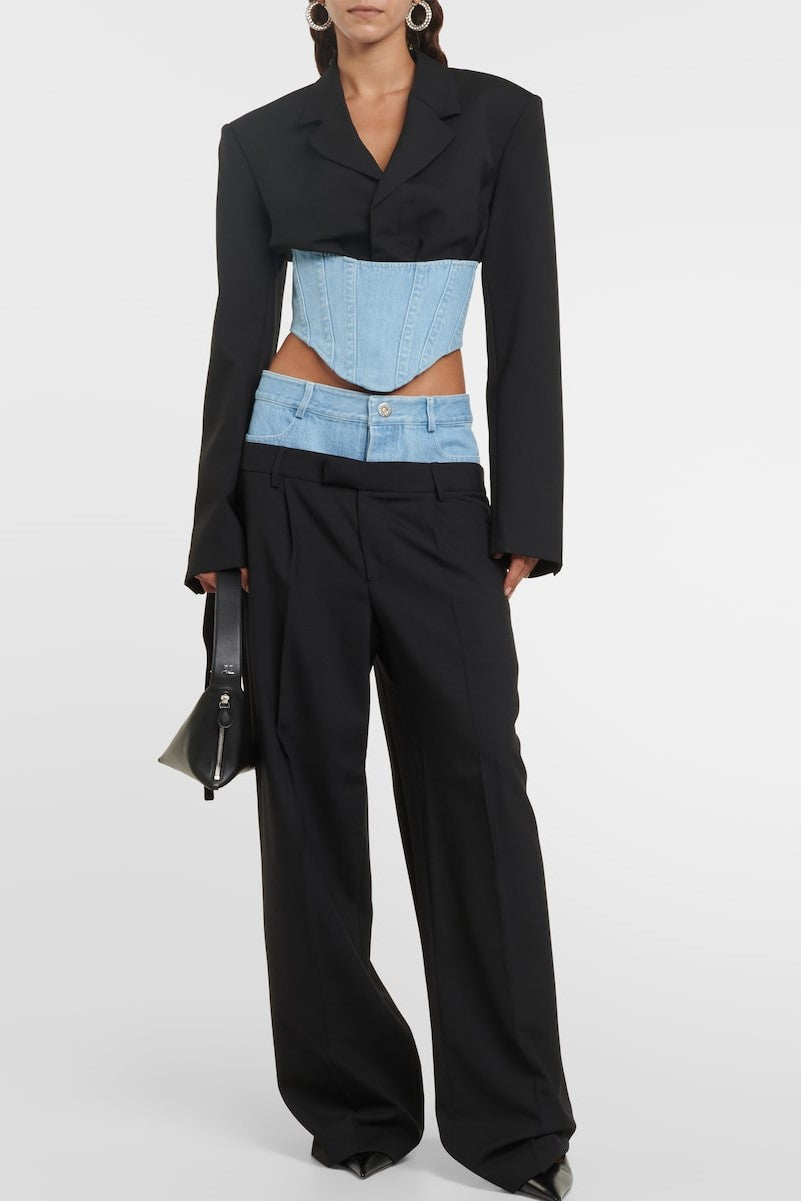 Catalina Patchwork Denim Pantolon