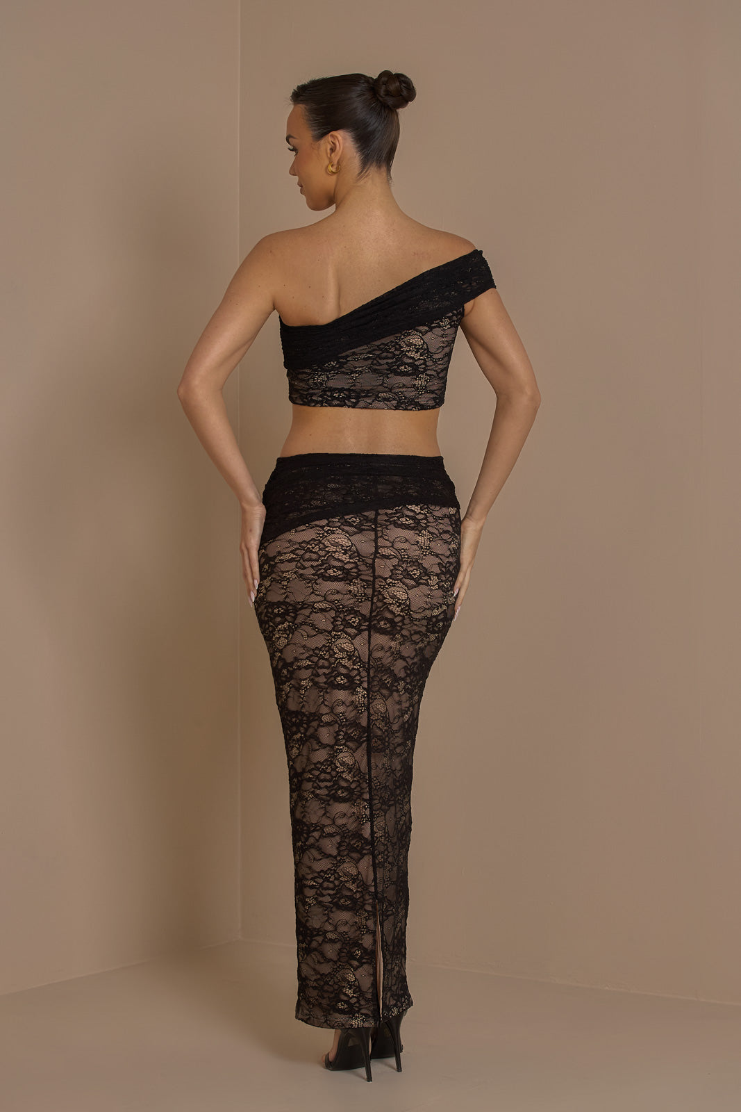 Noir Petal İki Parçalı Set