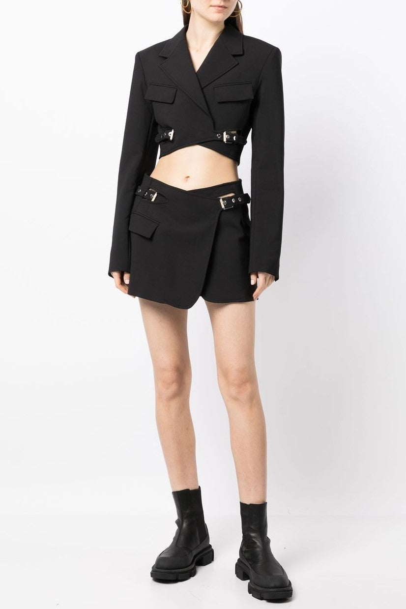 Jayla Kısa Kesim Blazer - Siyah
