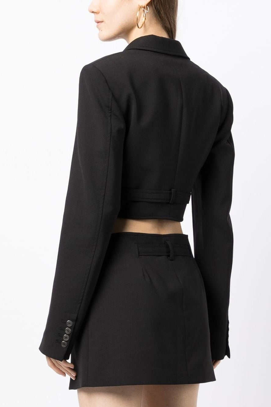 Jayla Kısa Kesim Blazer - Siyah