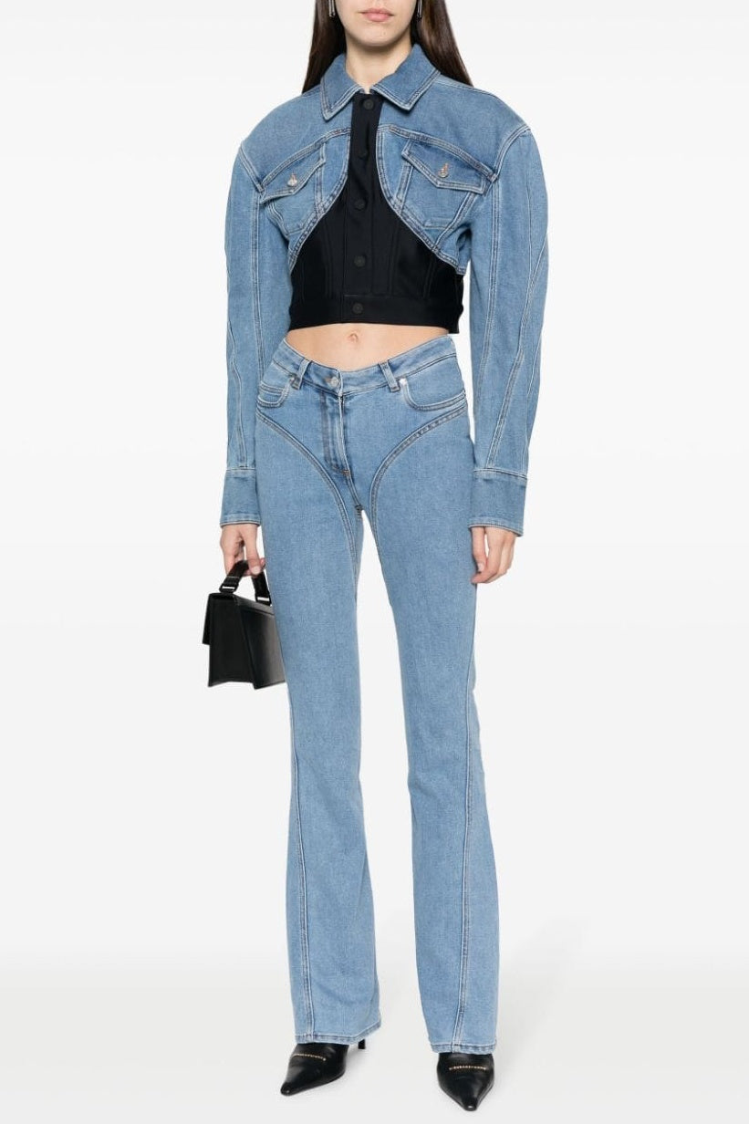 Kathryn Patchwork Denim Ceket