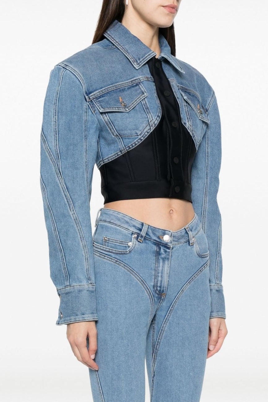 Kathryn Patchwork Denim Ceket