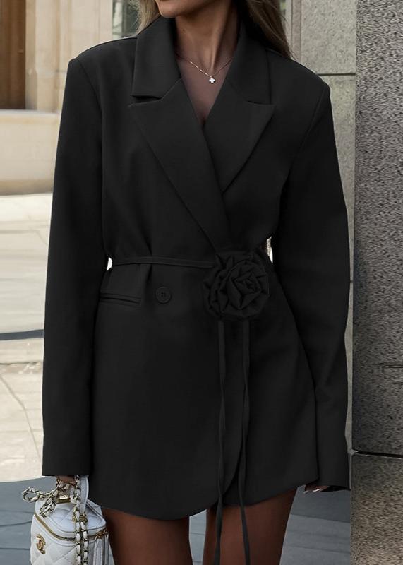 Arduvaz Çiçek Kuşaklı Blazer