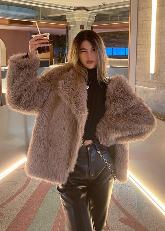 Luxefox Takım Yaka Kürk Mont