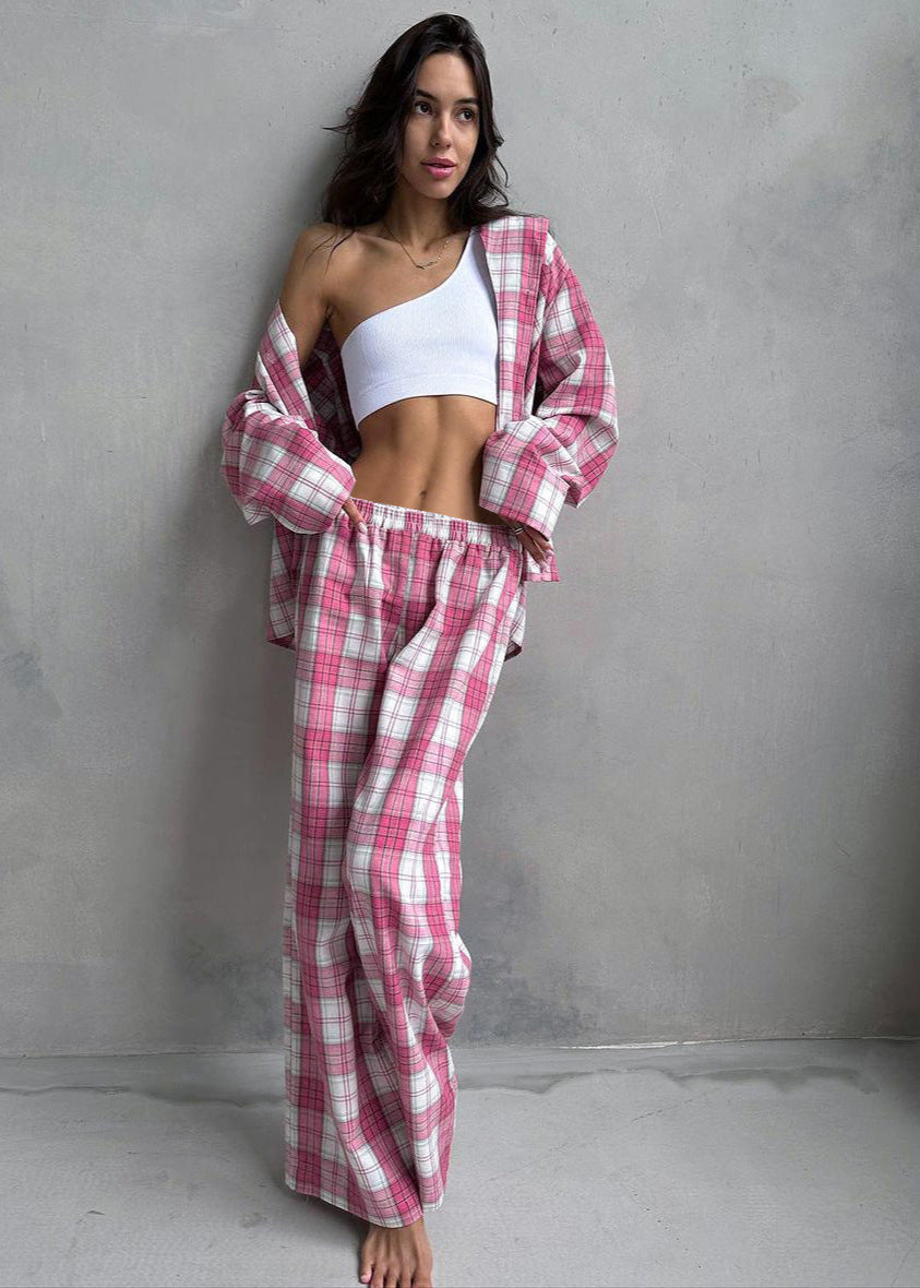 Harper - Ekose Pamuklu Pijama Takımı