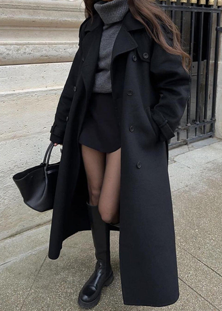 Eleanor - Klasik Kruvaze Palto