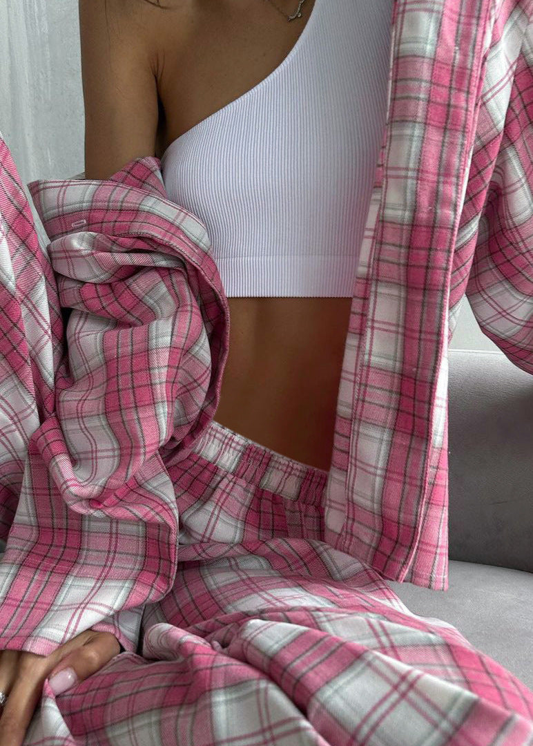Harper - Ekose Pamuklu Pijama Takımı