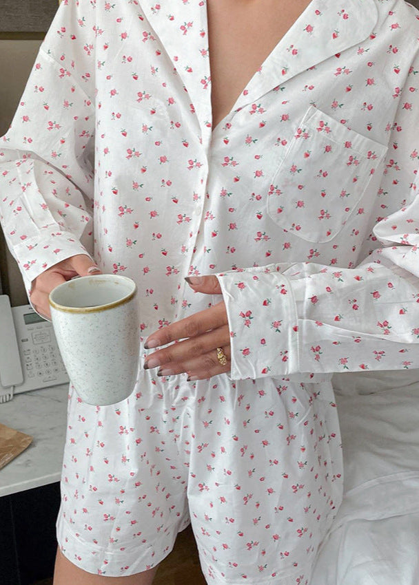 Rosie - Çiçekli Pamuklu Pijama Takımı