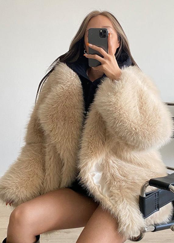 Luxefox Takım Yaka Kürk Mont