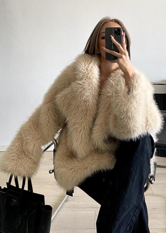 Luxefox Takım Yaka Kürk Mont