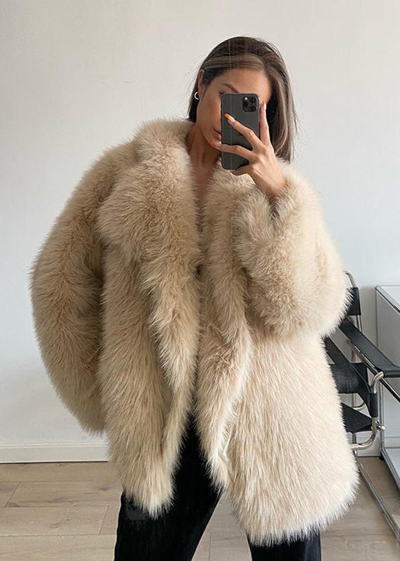 Luxefox Takım Yaka Kürk Mont