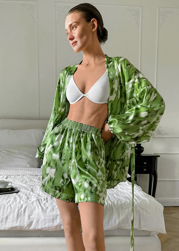 Verde - Saten Salon Takımı