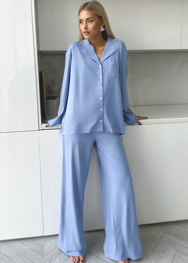 Sophia - Saten Bol Paça Pijama Takımı