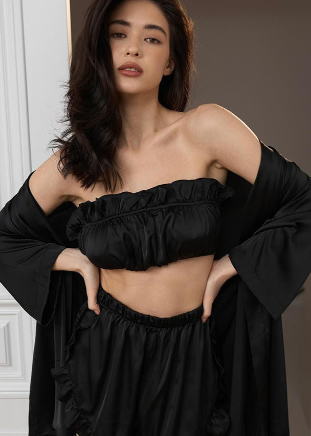 Sienna - Üçlü Fırfırlı Salon Takımı