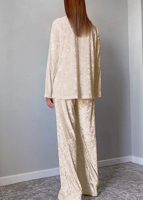 Velvet Luxe Lounge Takımı - İki Parça Rahat Kalıp Pijama Takımı