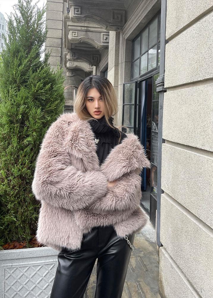Luxefox Takım Yaka Kürk Mont
