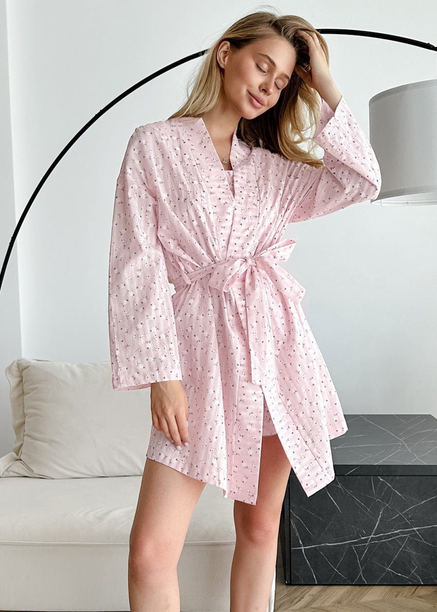 Soft Fırfırlı Lounge Takımı - 3'Lü Pijama Takımı