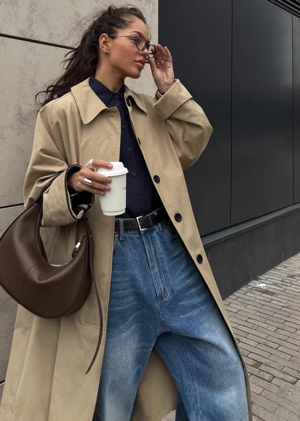 Klasik Oversize Trençkot