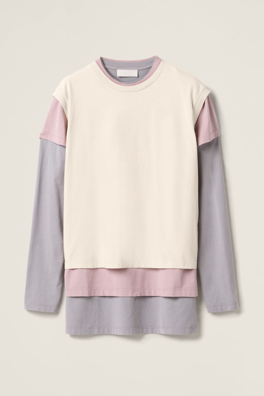 Ophelia Üç Parçalı Set T-Shirt - Bej