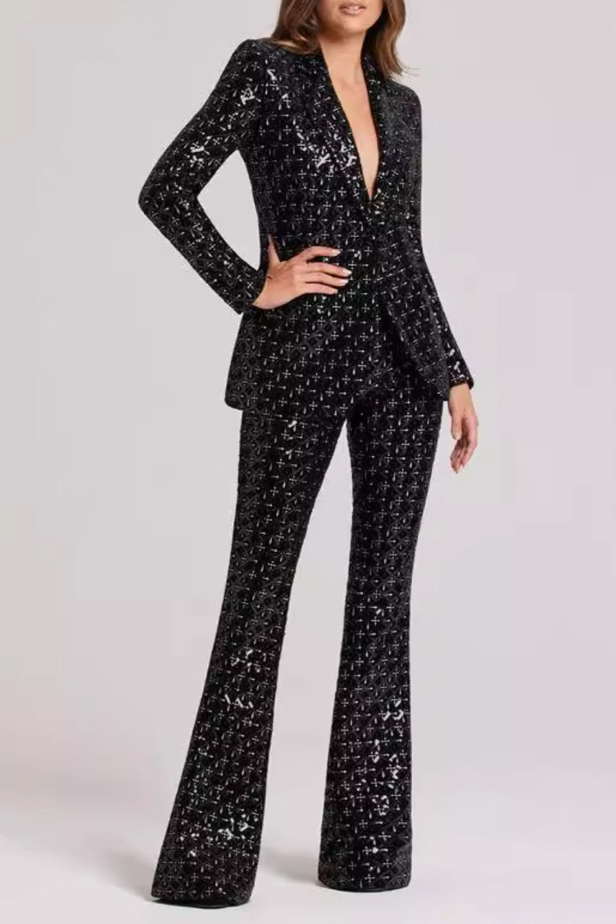 Rizia Payet Blazer İki Parça Takım