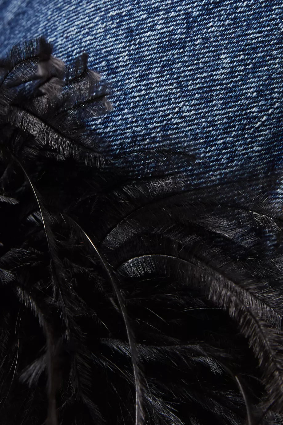 Ruth Tüylü Denim Üst