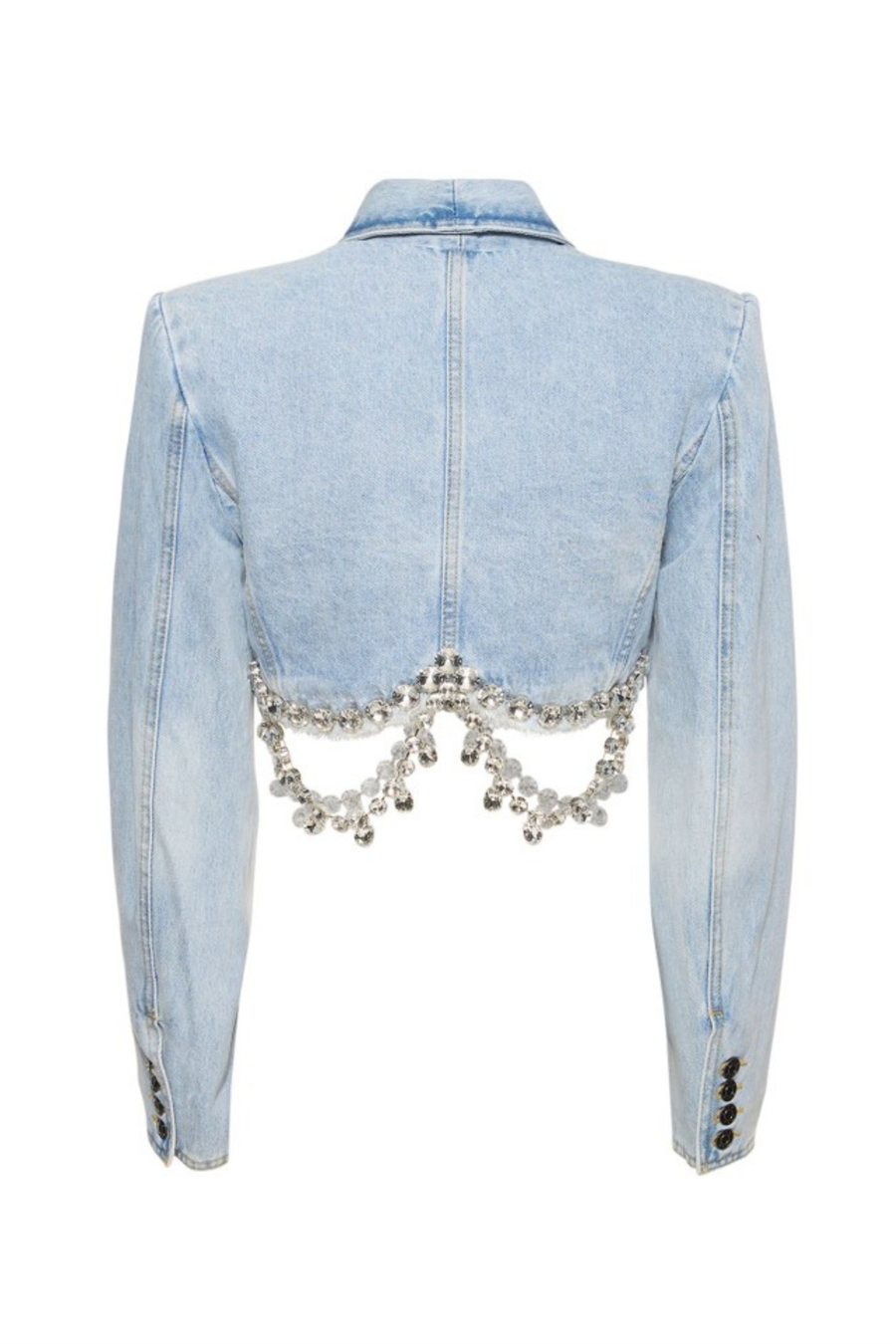 Tiana Taşlı Denim Blazer