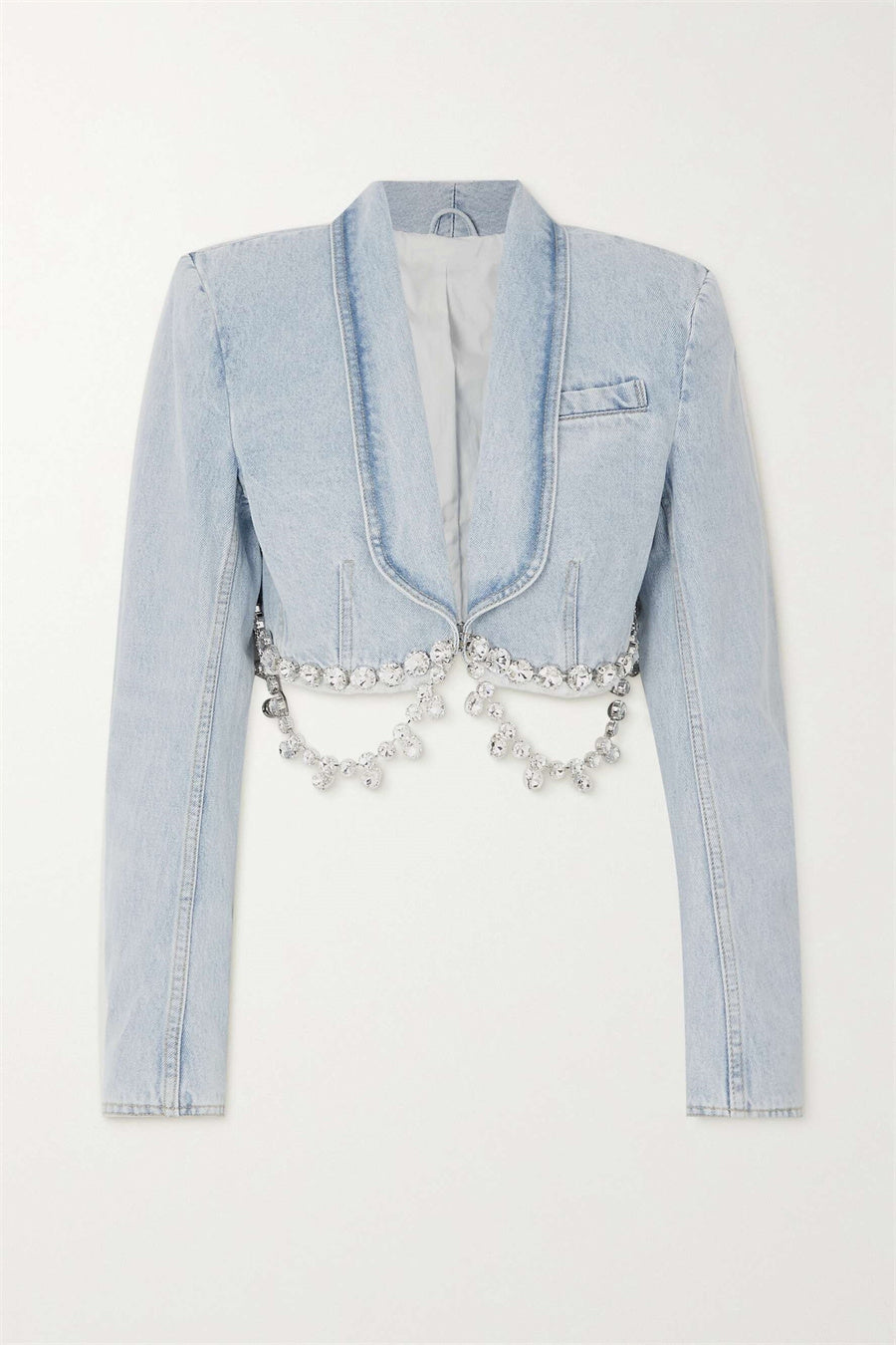 Tiana Taşlı Denim Blazer
