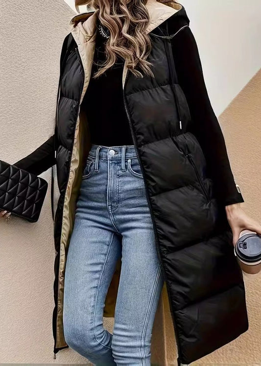 Kapitone Kapüşonlu Longline Şişme Yelek