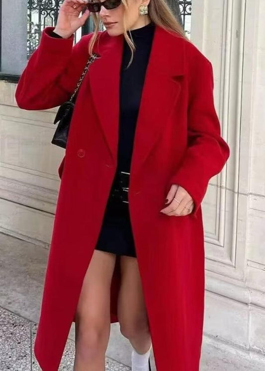 Scarlet Elegance Kruvaze Pardesü
