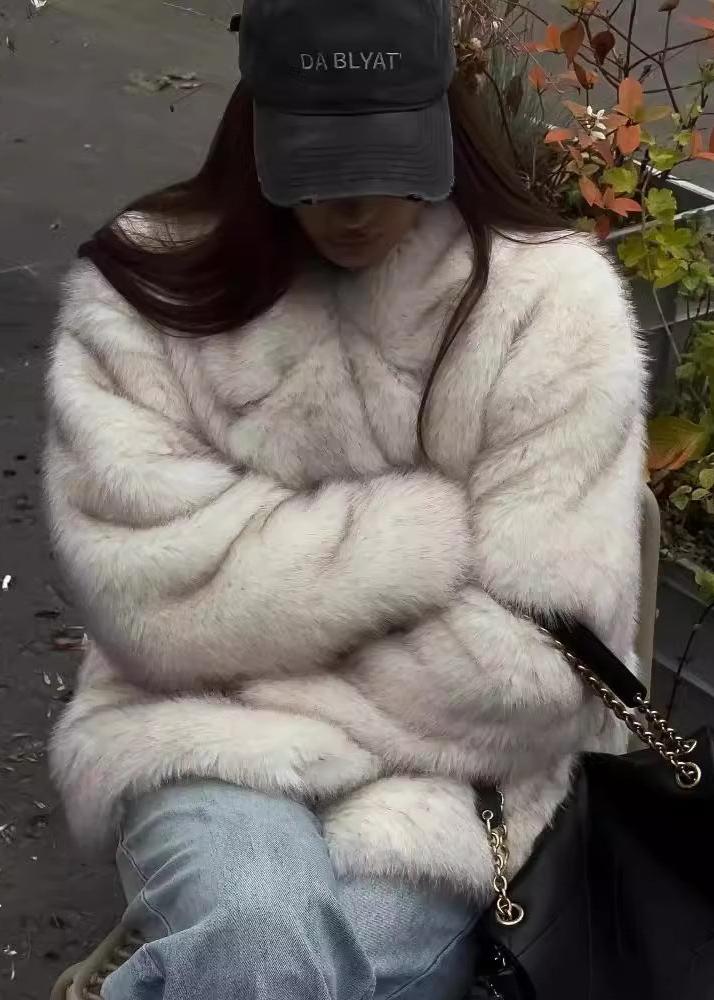 Peluş Suni Kürk Takım Yaka Ceket