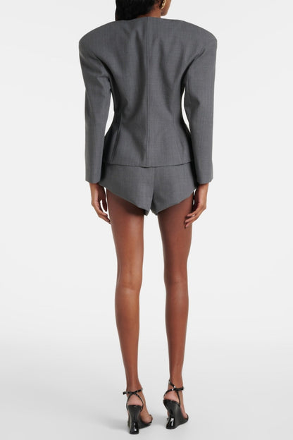 Dalida Beli Büzgülü Blazer