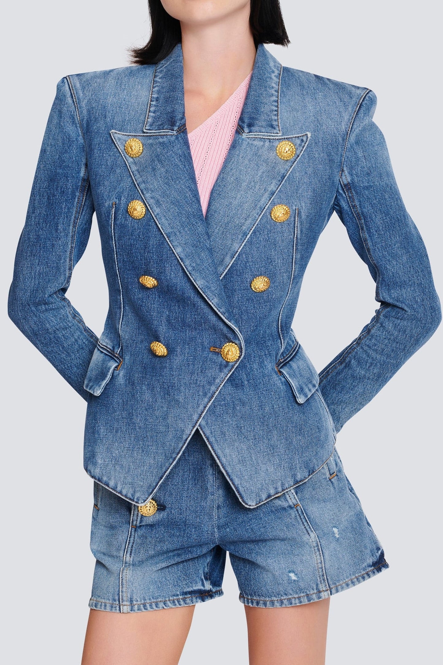 Brittia Düğmeli Denim Ceket