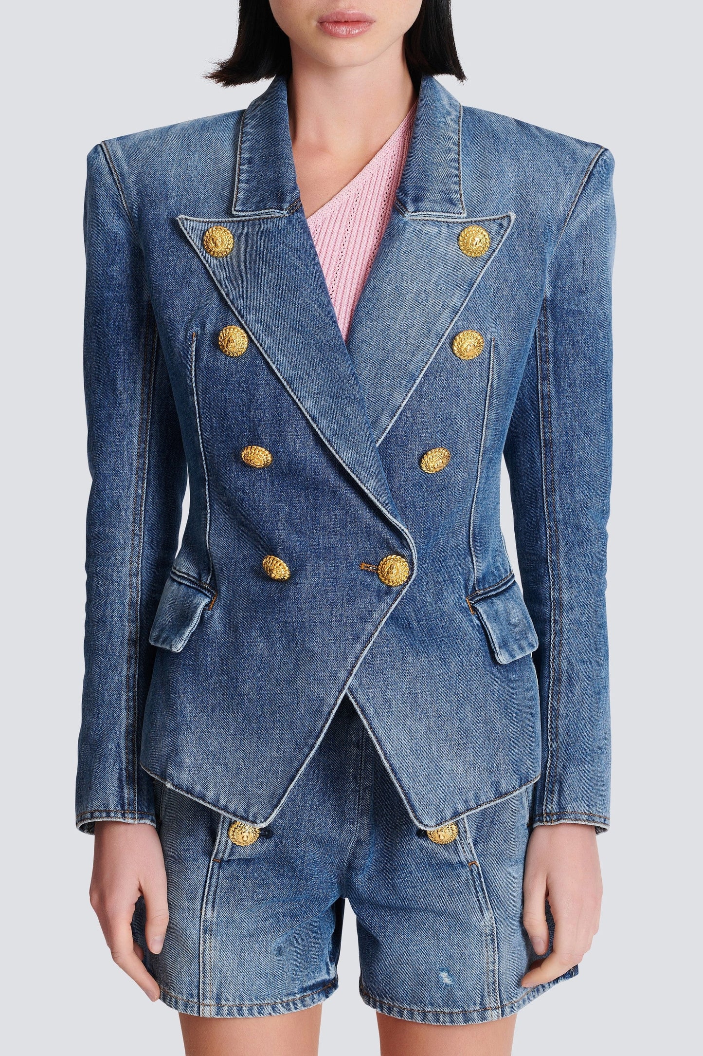 Brittia Düğmeli Denim Ceket