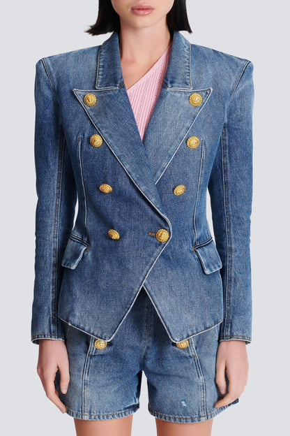 Brittia Düğmeli Denim Ceket