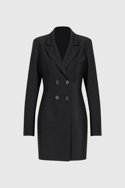 Cabo Kruvaze Blazer Ve Tül Etek Takım