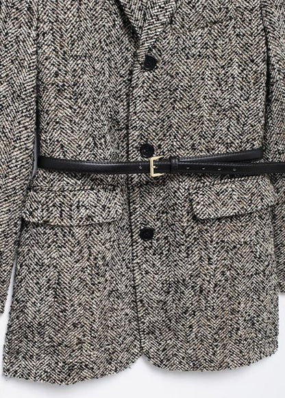 Tüvit Kuşaklı Blazer Ceket