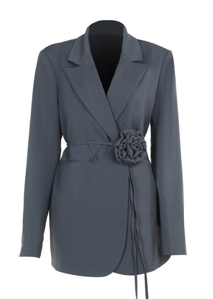 Arduvaz Çiçek Kuşaklı Blazer