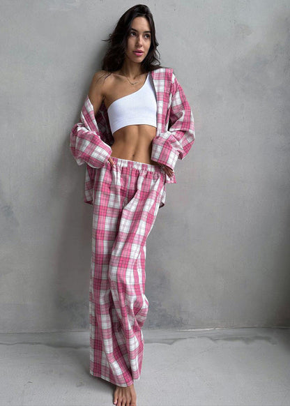 Harper - Ekose Pamuklu Pijama Takımı