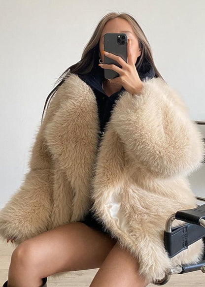 Luxefox Takım Yaka Kürk Mont
