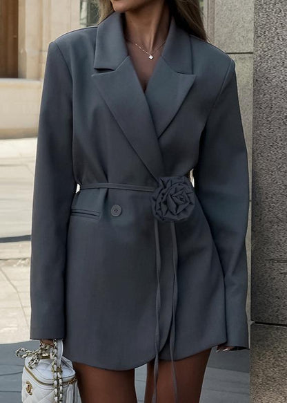 Arduvaz Çiçek Kuşaklı Blazer