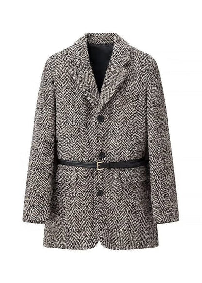 Tüvit Kuşaklı Blazer Ceket