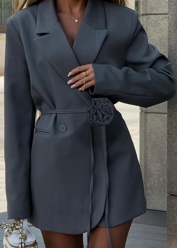 Arduvaz Çiçek Kuşaklı Blazer