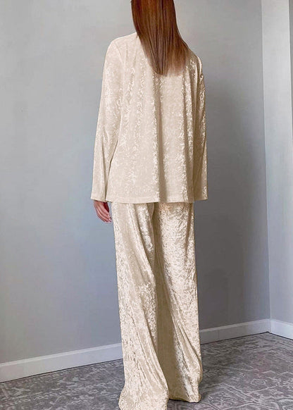 Velvet Luxe Lounge Takımı - İki Parça Rahat Kalıp Pijama Takımı