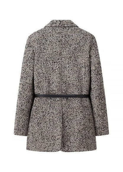 Tüvit Kuşaklı Blazer Ceket