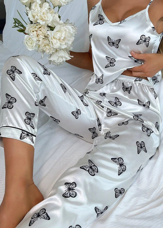 Aria - Saten Kelebek Pijama Takımı
